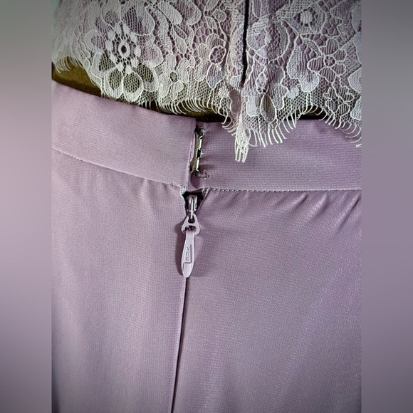 JJ’s House A-Line Chiffon Scoop Neck Lace 2 Piece Dress - Picture 6 of 14